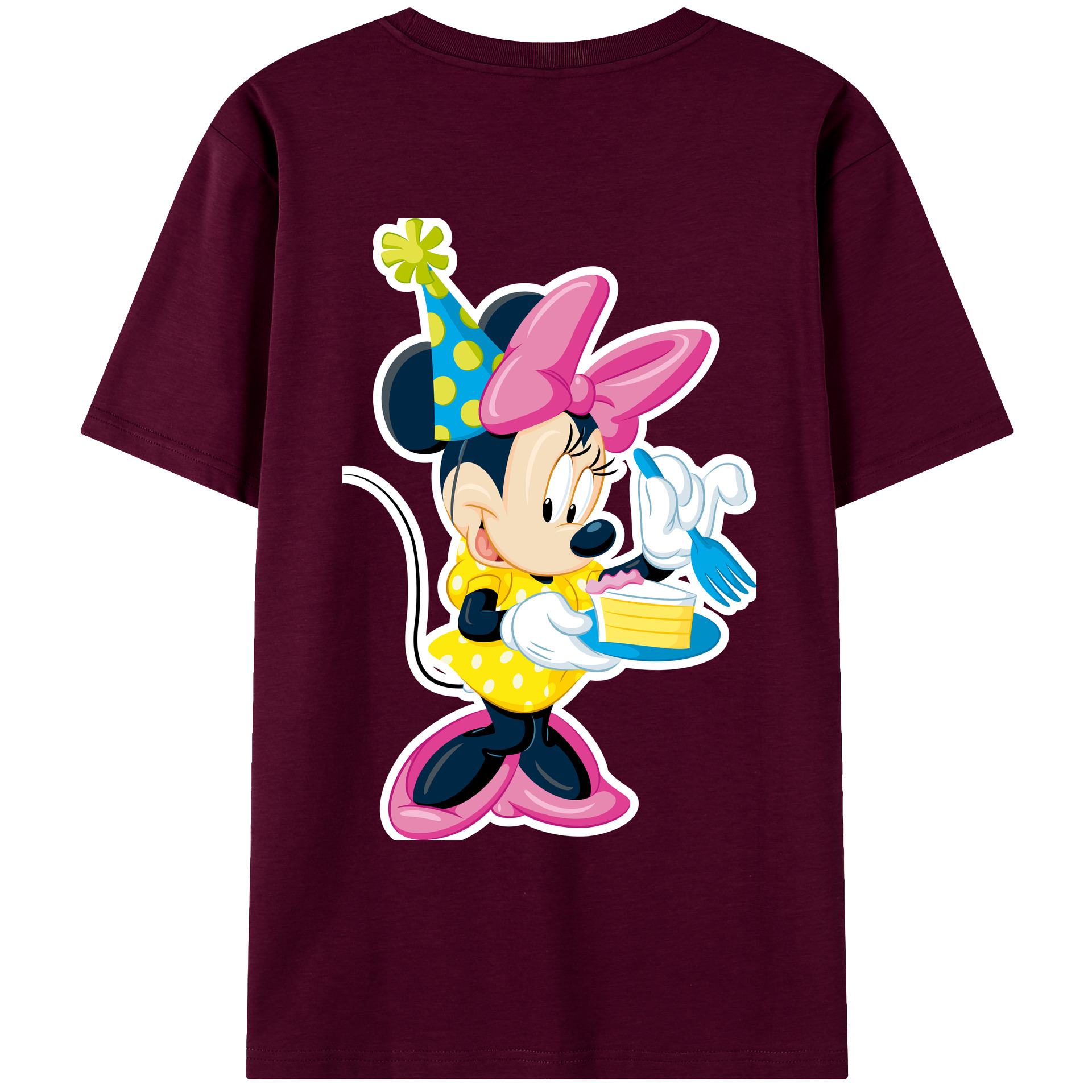 （画像用） ミッキーマウス Mickey Mouse レディース半袖Tシャツ(バックプリント)